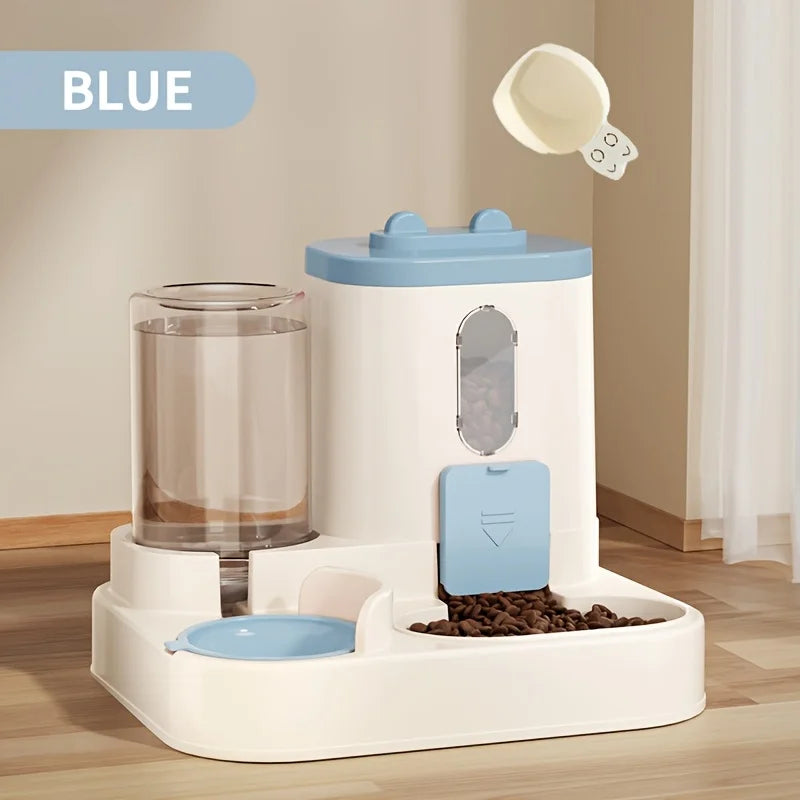 2In 1 Cat Food Dispenser Water and Food Integrated Fully Automatic Cat Food Feeding and Water Dispenser Cute Water Dispenser