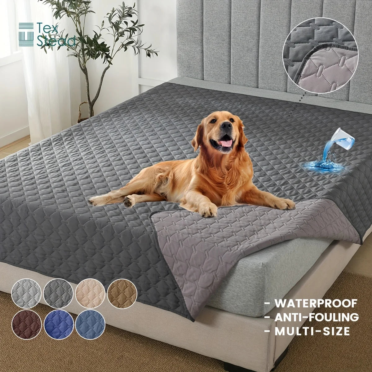 Double-Sided Waterproof Dog Bed Cover Pet Blanket Sofa Couch Furniture Protector for Dogs