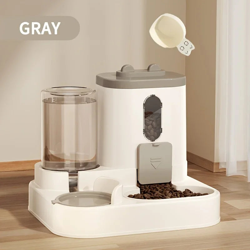 2In 1 Cat Food Dispenser Water and Food Integrated Fully Automatic Cat Food Feeding and Water Dispenser Cute Water Dispenser